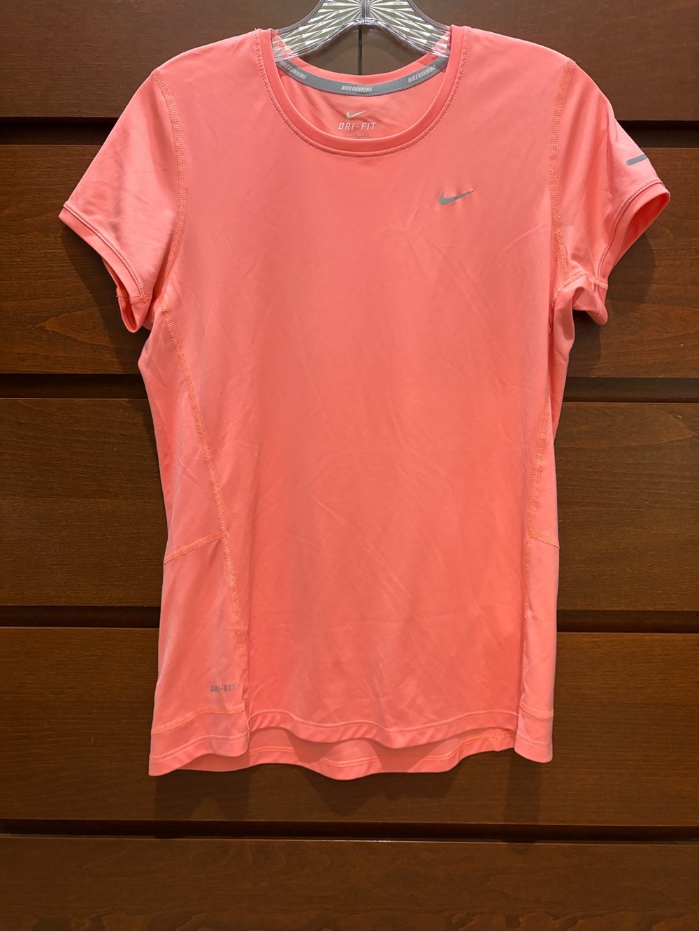 Nike Coral Athletic Dri-FIT Short Sleeve Top